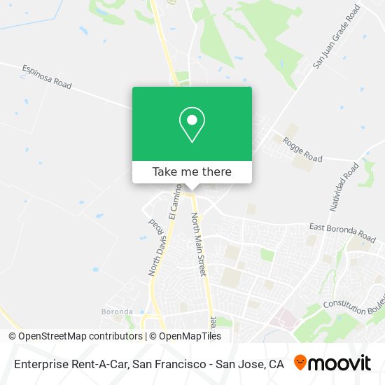 Enterprise Rent-A-Car map