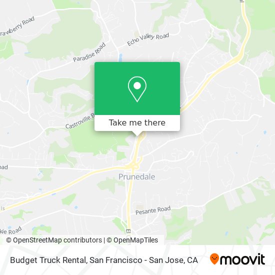 Mapa de Budget Truck Rental