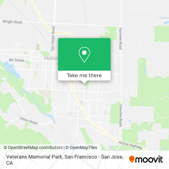 Veterans Memorial Park map