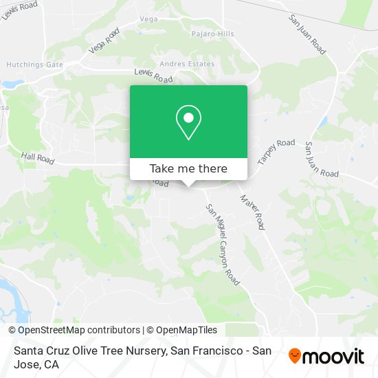 Santa Cruz Olive Tree Nursery map