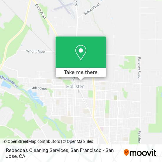 Rebecca's Cleaning Services map