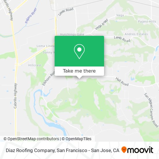Diaz Roofing Company map