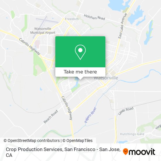Mapa de Crop Production Services