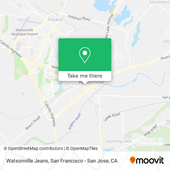 Mapa de Watsonville Jeans