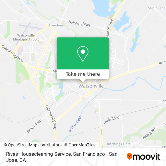 Rivas Housecleaning Service map