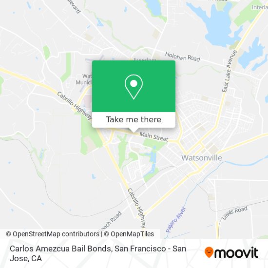 Mapa de Carlos Amezcua Bail Bonds