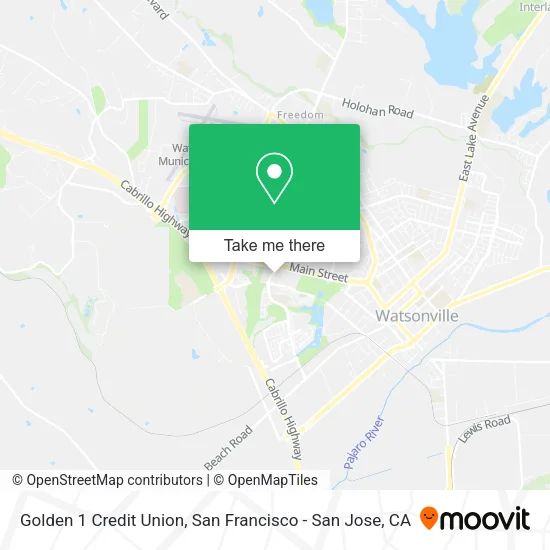 Mapa de Golden 1 Credit Union