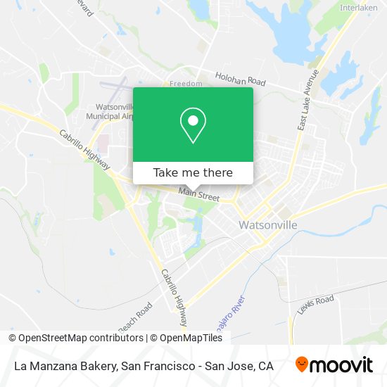 La Manzana Bakery map