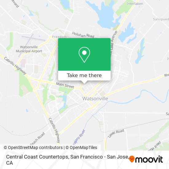 Central Coast Countertops map