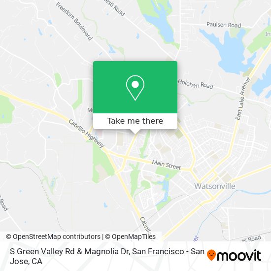 Mapa de S Green Valley Rd & Magnolia Dr