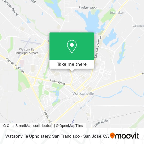 Mapa de Watsonville Upholstery