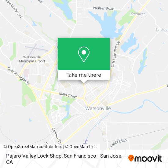 Mapa de Pajaro Valley Lock Shop