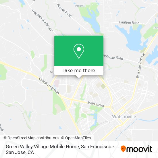 Green Valley Village Mobile Home map