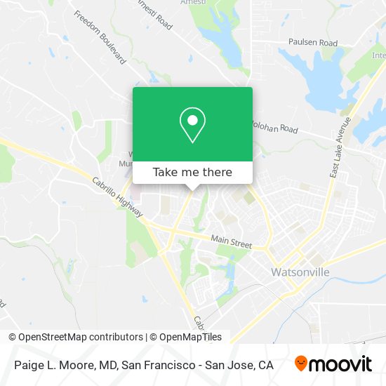 Mapa de Paige L. Moore, MD