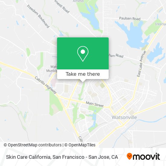 Skin Care California map