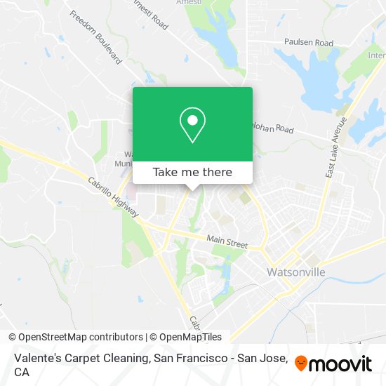 Valente's Carpet Cleaning map