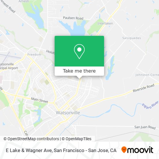 E Lake & Wagner Ave map