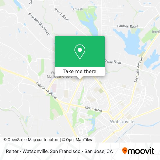 Reiter - Watsonville map