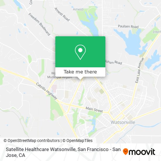 Satellite Healthcare Watsonville map