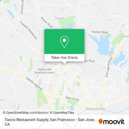 Tasos Restaurant Supply map