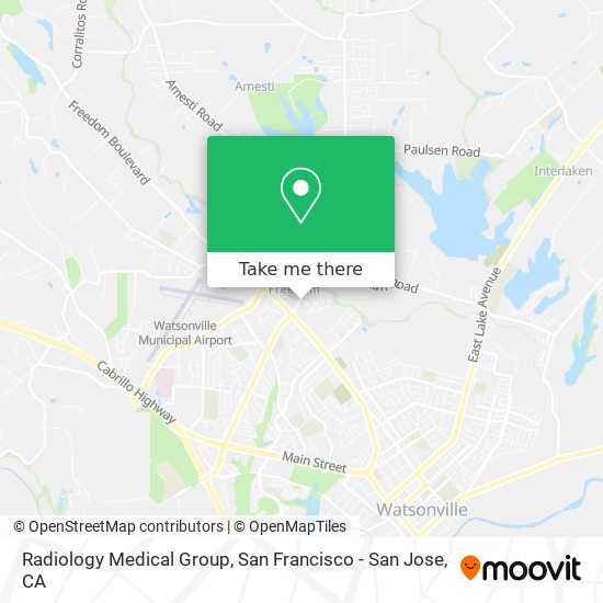 Mapa de Radiology Medical Group