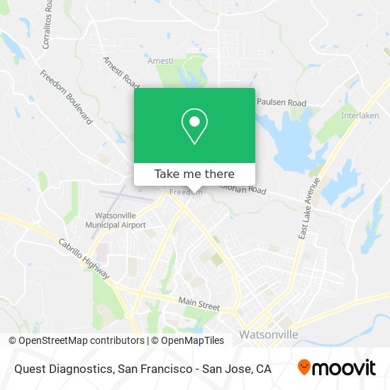 Quest Diagnostics map