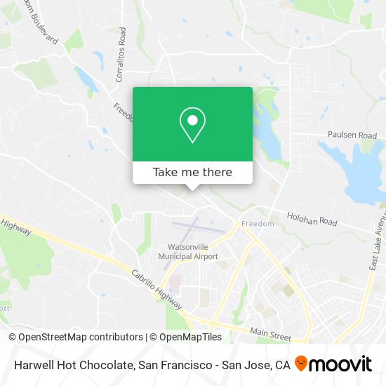 Harwell Hot Chocolate map