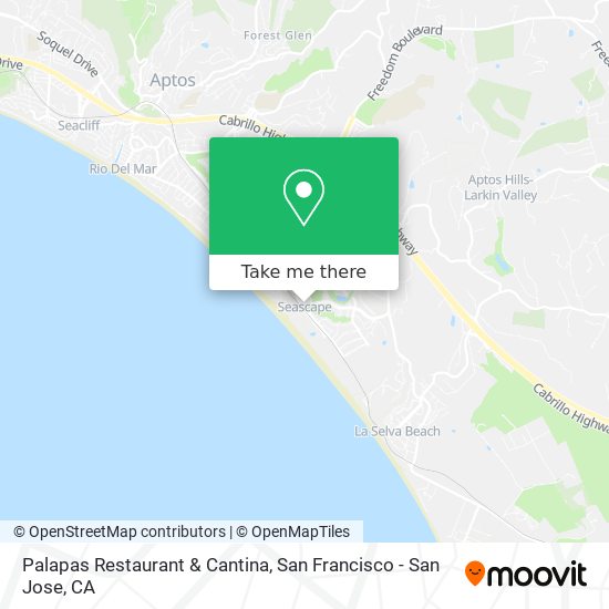 Palapas Restaurant & Cantina map