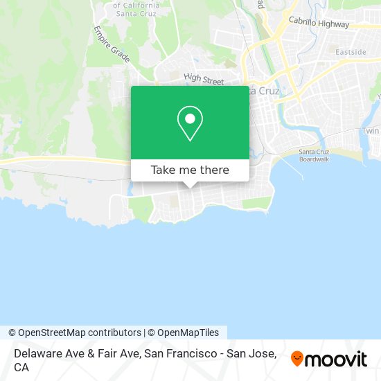Delaware Ave & Fair Ave map