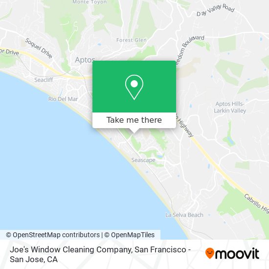 Joe's Window Cleaning Company map