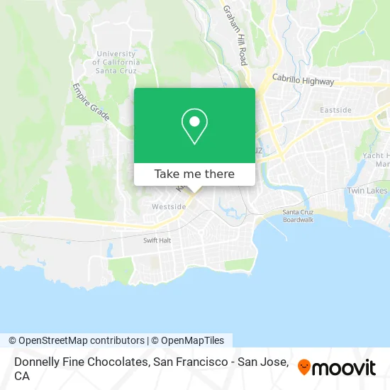 Donnelly Fine Chocolates map