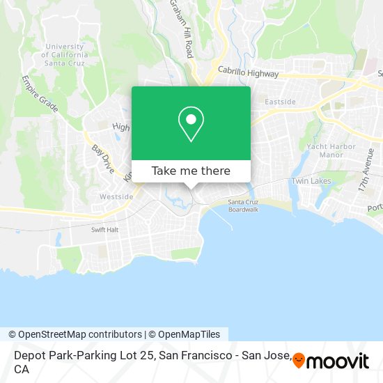 Depot Park-Parking Lot 25 map