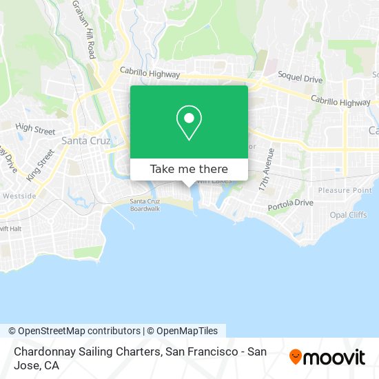 Chardonnay Sailing Charters map