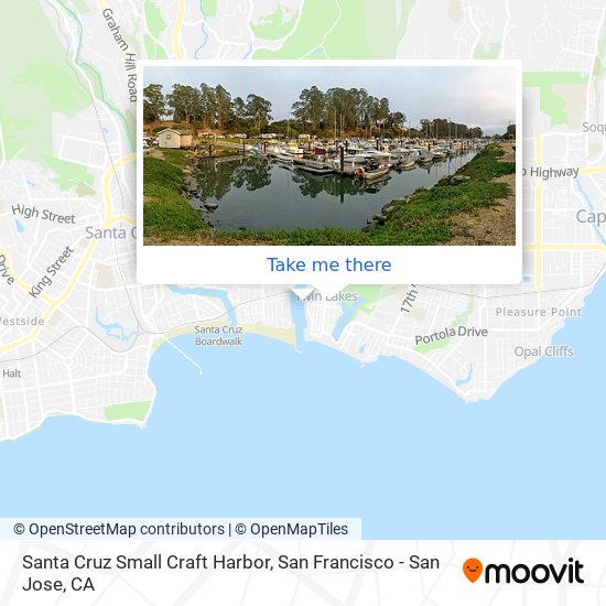 Mapa de Santa Cruz Small Craft Harbor