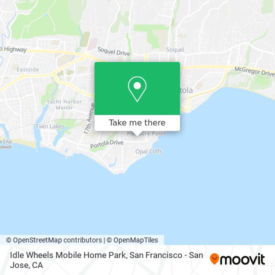 Idle Wheels Mobile Home Park map
