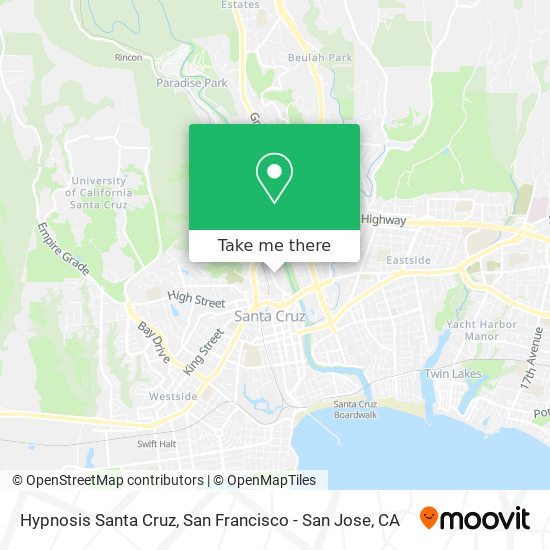 Hypnosis Santa Cruz map