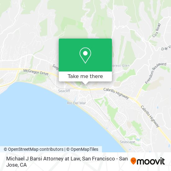 Michael J Barsi Attorney at Law map