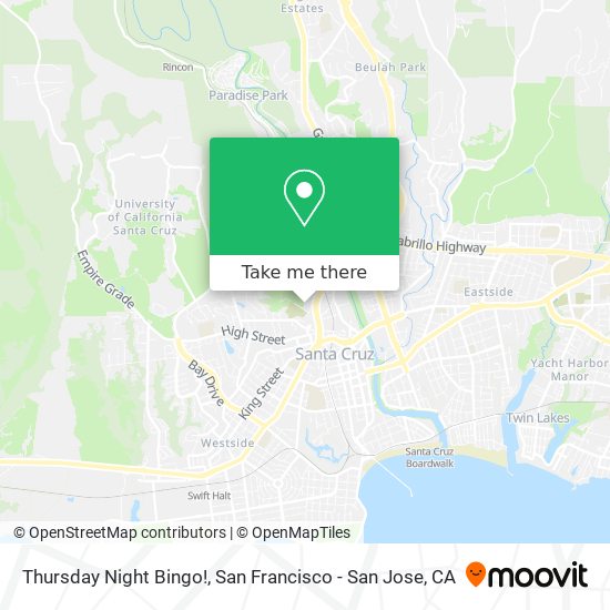 Thursday Night Bingo! map
