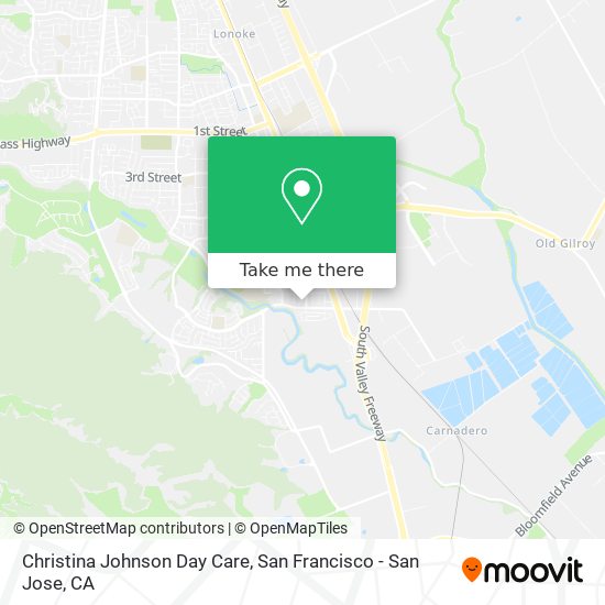 Christina Johnson Day Care map