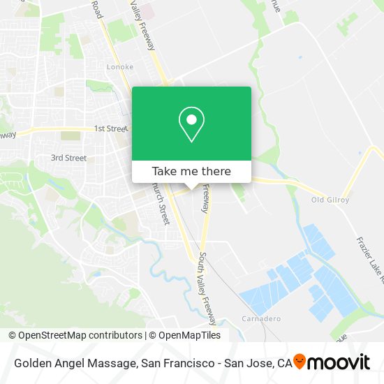 Golden Angel Massage map