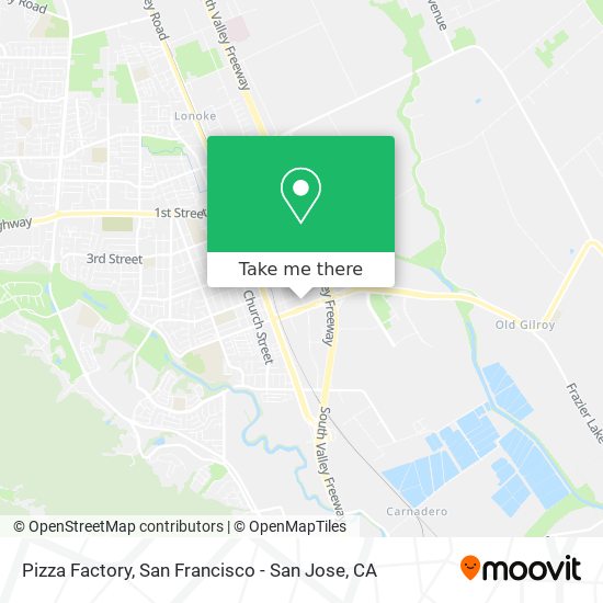 Pizza Factory map