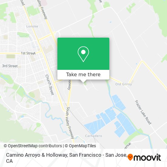 Camino Arroyo & Holloway map