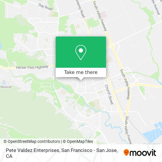 Pete Valdez Enterprises map