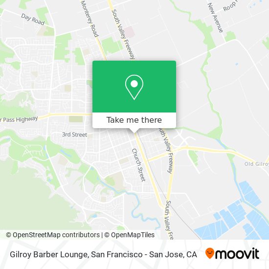 Gilroy Barber Lounge map