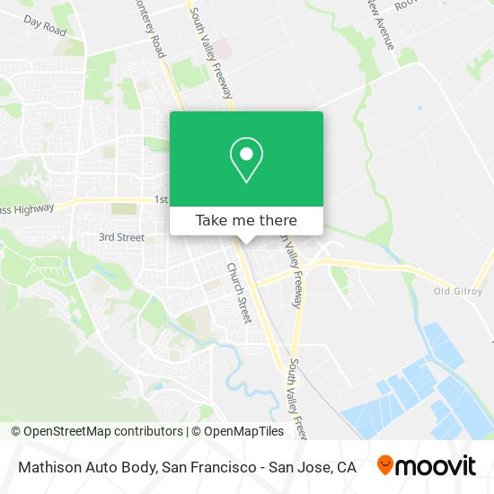 Mathison Auto Body map