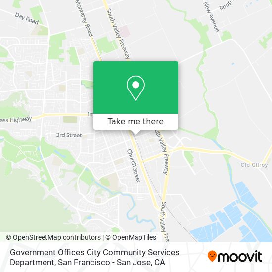 Government Offices City Community Services Department map