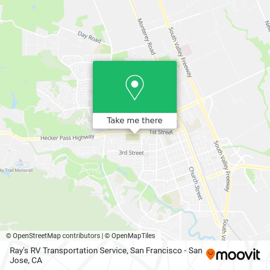 Ray's RV Transportation Service map