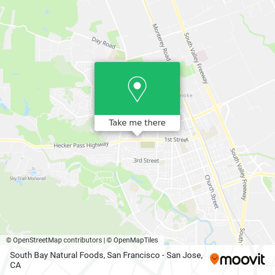 Mapa de South Bay Natural Foods