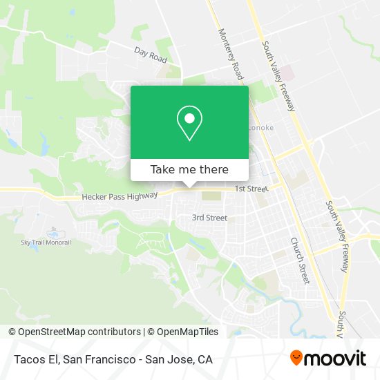 Tacos El map