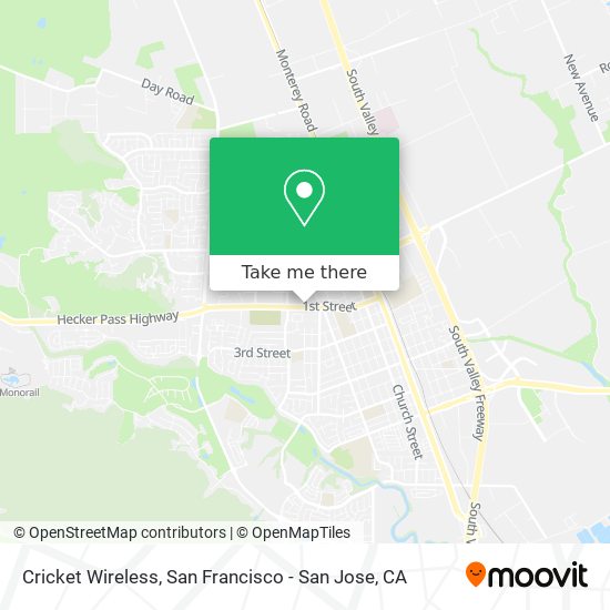 Cricket Wireless map